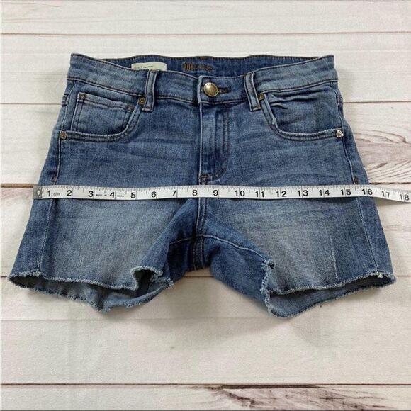 KUT from the Kloth Womens Blue Cutoff Gidget Frey Denim Jean Shorts Size 00 - Picture 8 of 12